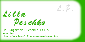 lilla peschko business card